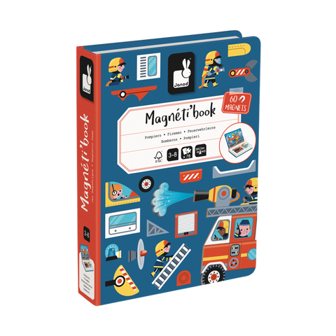 Magneti'Book - Magnetic Fun Firemen Playset