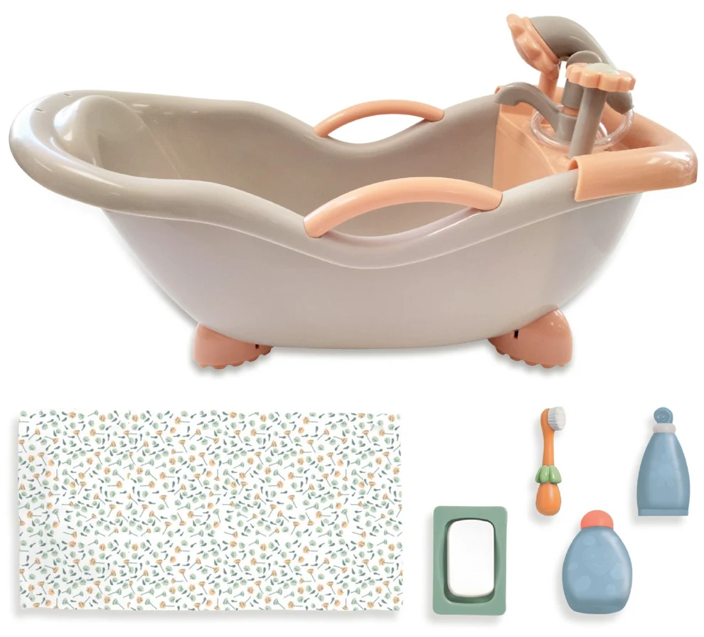 Bathtub | Neutral Color| Fits Up To 17" Doll | 2+ - 1