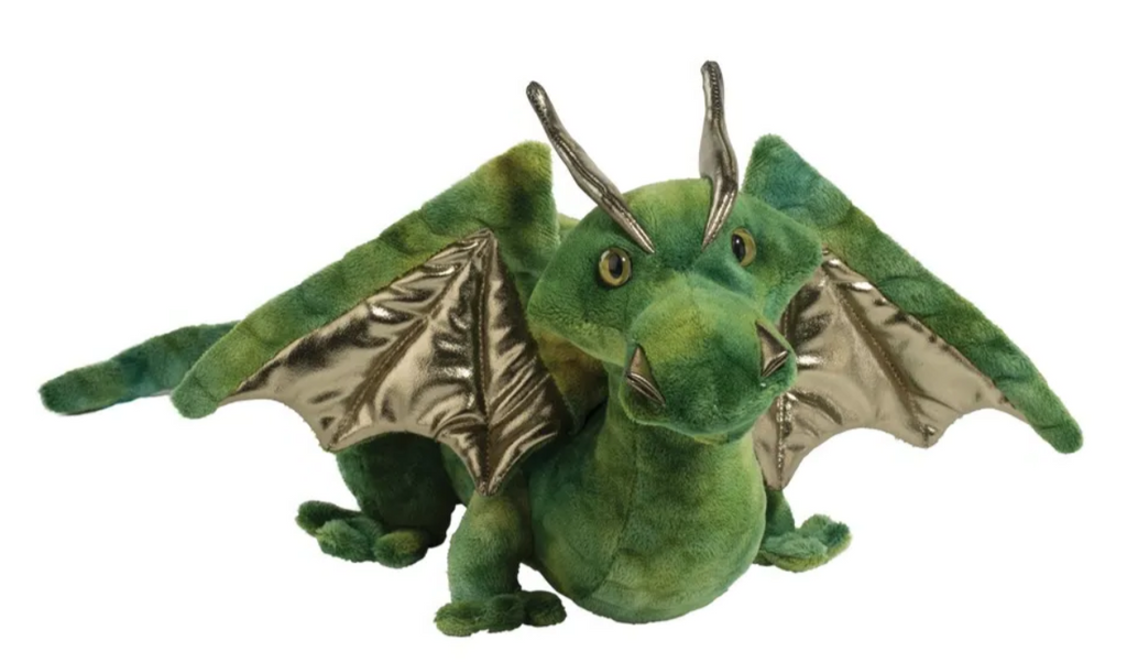 Neo Green Dragon Stuffed Animal