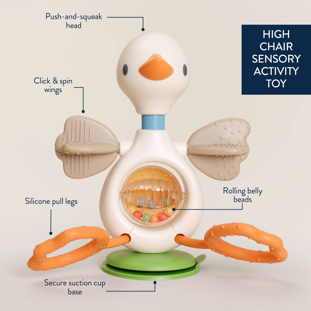 Itzy Twist & Bop | High Chair Sensory Toy Goose 3M+ - 5