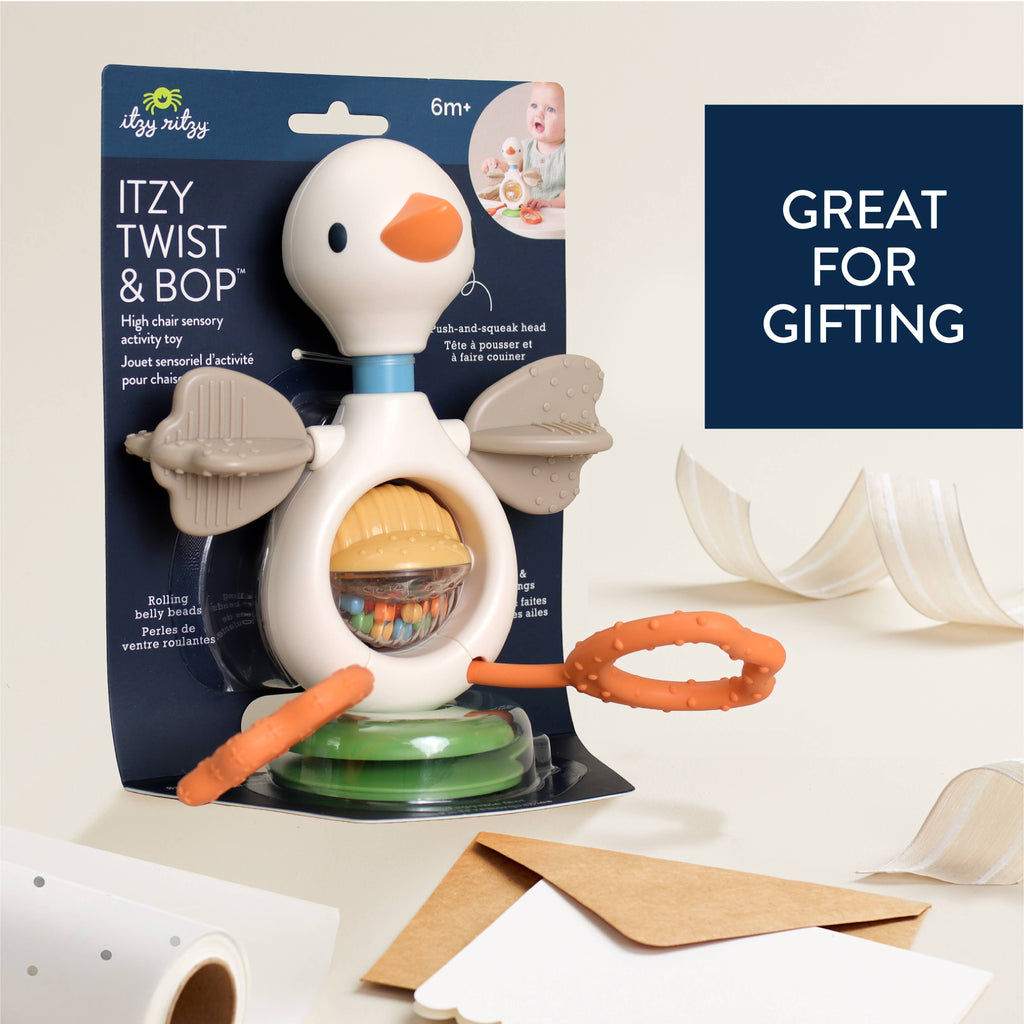 Itzy Twist & Bop | High Chair Sensory Toy Goose 3M+ - 6