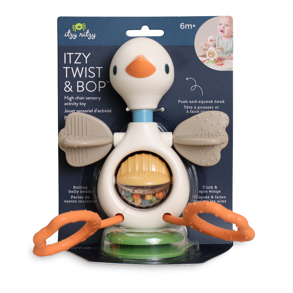 Itzy Twist & Bop | High Chair Sensory Toy Goose 3M+ - 1