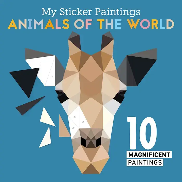 My Sticker Painting Animals Of The World Activity Book For Ages: 5+