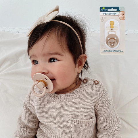 Itzy Soother | Natural Rubber Pacifier | Coconut & Toast 0-6M - 1