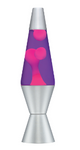 Lava Lamp | 14.5 Inch Pink Purple Silver - 1