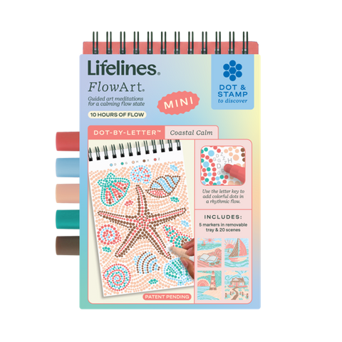 Lifelines | FlowArt Mini | Dot-By-Letter Coastal Calm - 1