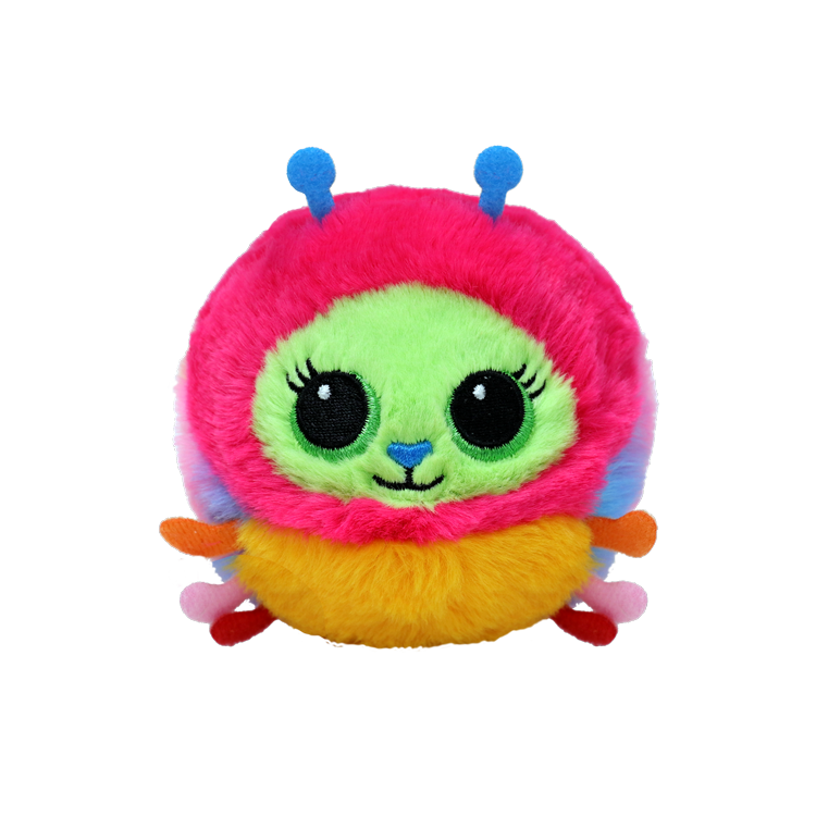 Ty Beanie Bellies Ball | Crystal Multicolor Caterpiller - 1