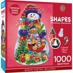 Contours Snowman Spectacle Shaped 1000pc Puzzle
