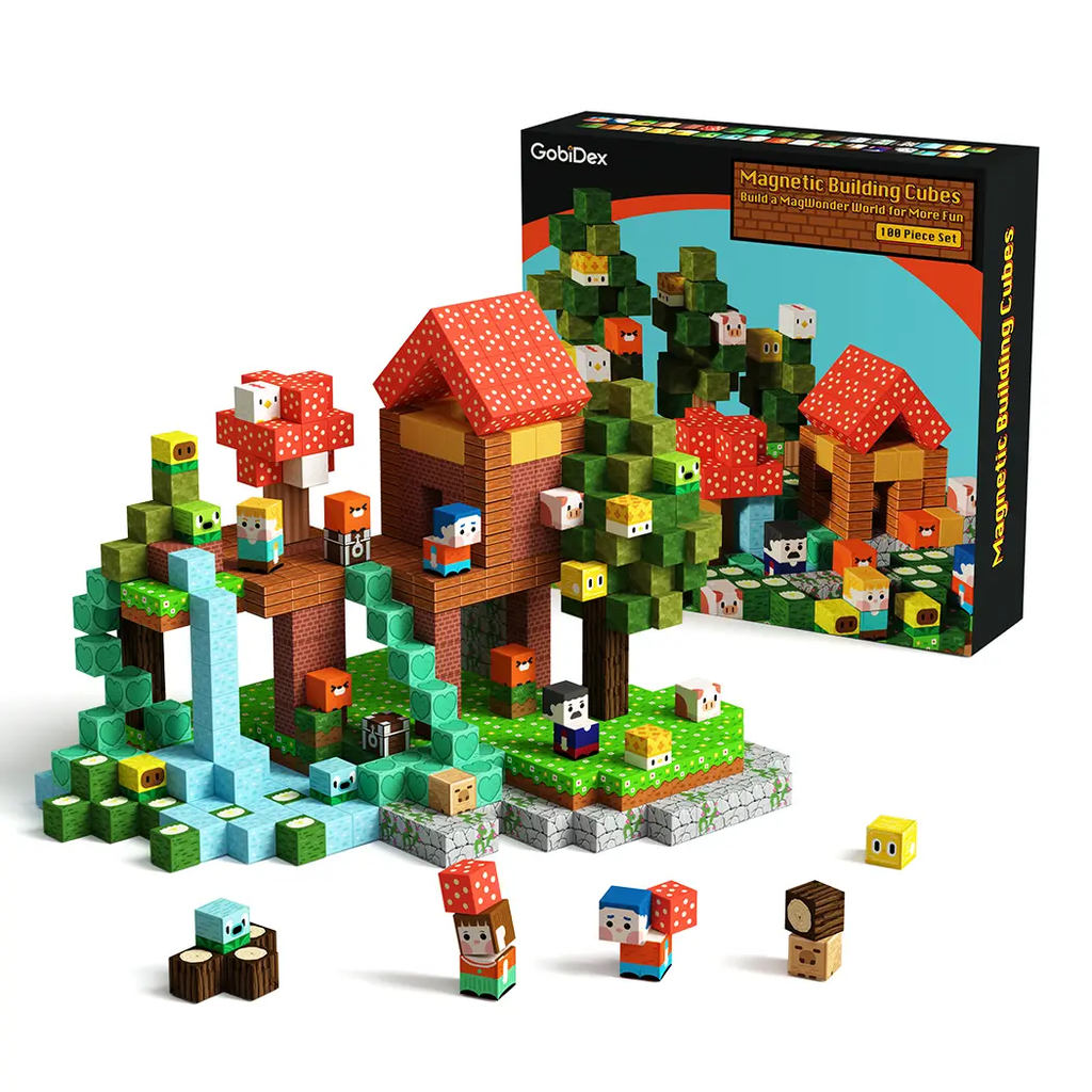 Hilltop Hamlet 100pc Magnetic Building Blocks