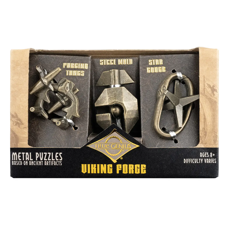 True Genius | Viking Forge 3pc Puzzle Set | Ages 8+