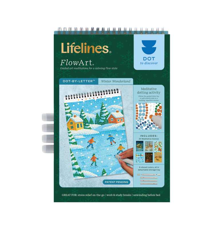 Lifelines FlowArt Dot-By-Letter | Winter Wonderland - CR Toys