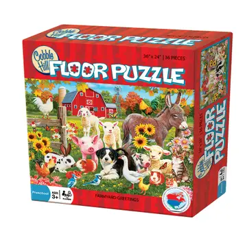 Farmyard Greeting 36Pc Floor Puzzle For Ages 3+