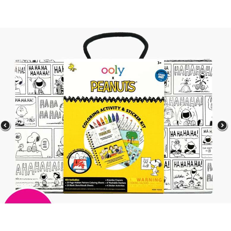 OOLY x PEANUTS Coloring Activity & Sticker Kit 3+ - 6