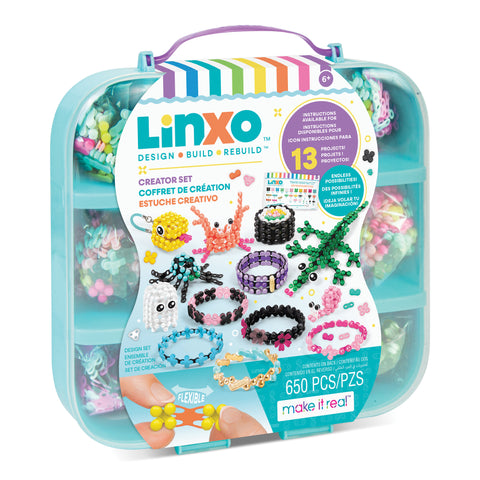 LinXo Creator Set w/Storage Craft Set for Ages 6+