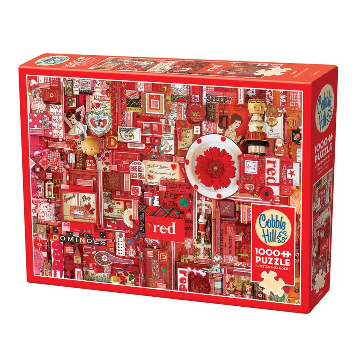 Red 1000pc Puzzle 40056