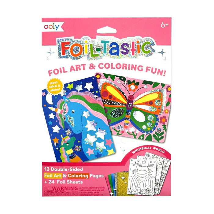 Foil-Tastic Foil Art & Coloring Sheets Whimsical World For Ages: 6+