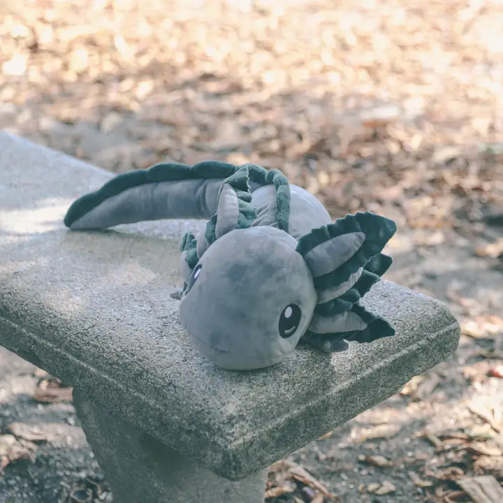 Realistic Axolotl Mini Plush Gray