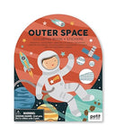 Coloring Book With Stickers Book Outer Space