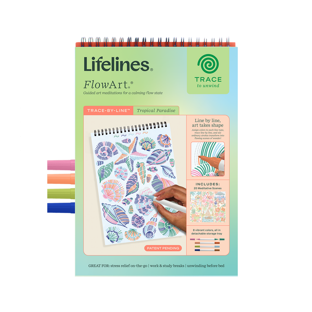 Lifelines | FlowArt  | Trace-By-Line, Tropical Paradise - CR Toys