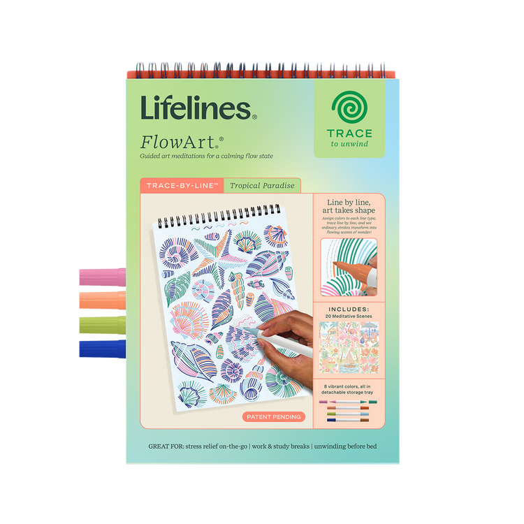 Lifelines | FlowArt  | Trace-By-Line, Tropical Paradise - CR Toys