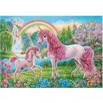 Puzzle | Magical Unicorns | 100 pc XXL + Coloring Book - CR Toys