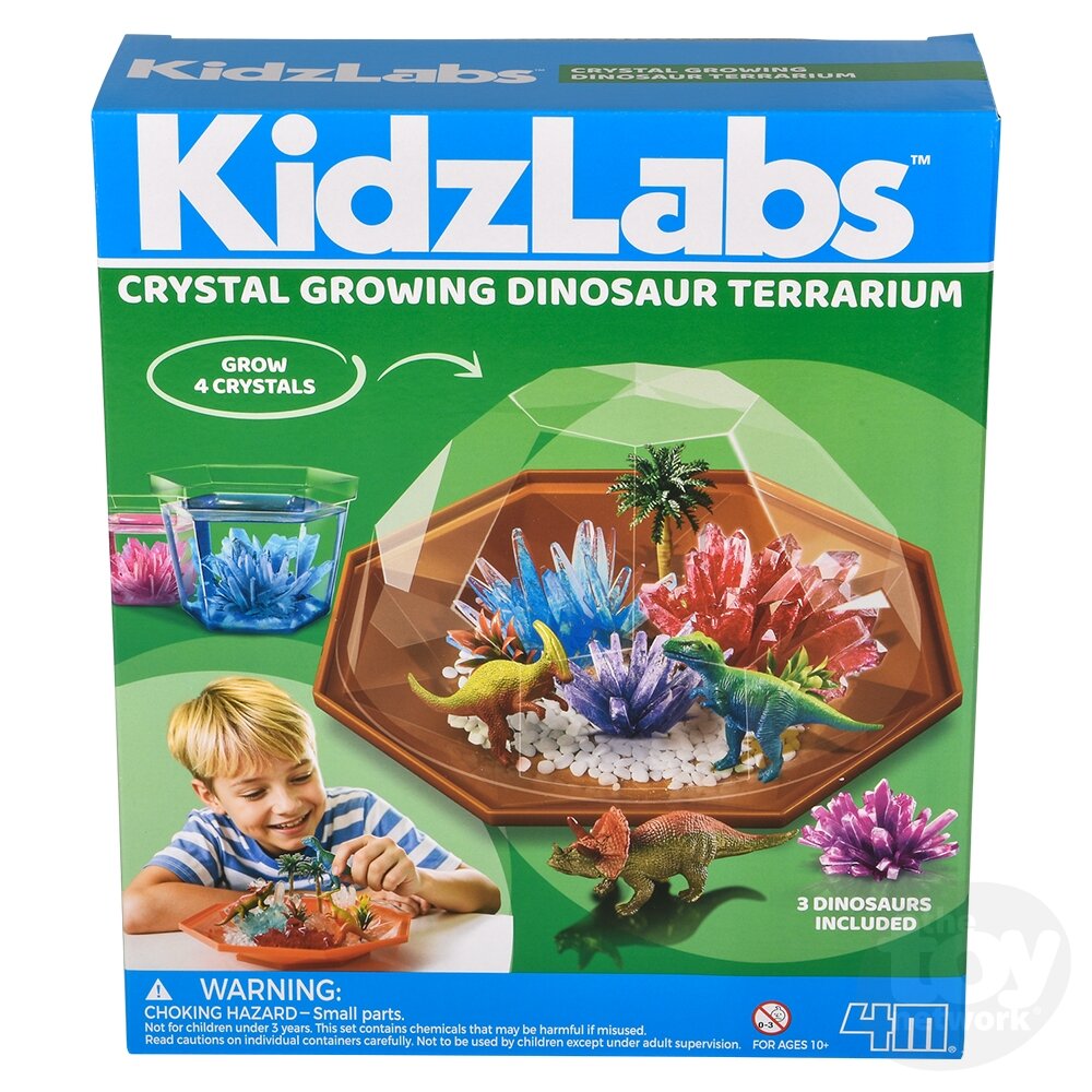 Kidslabs | Crystal Growing Dinosaur Terrarium 10+ - CR Toys