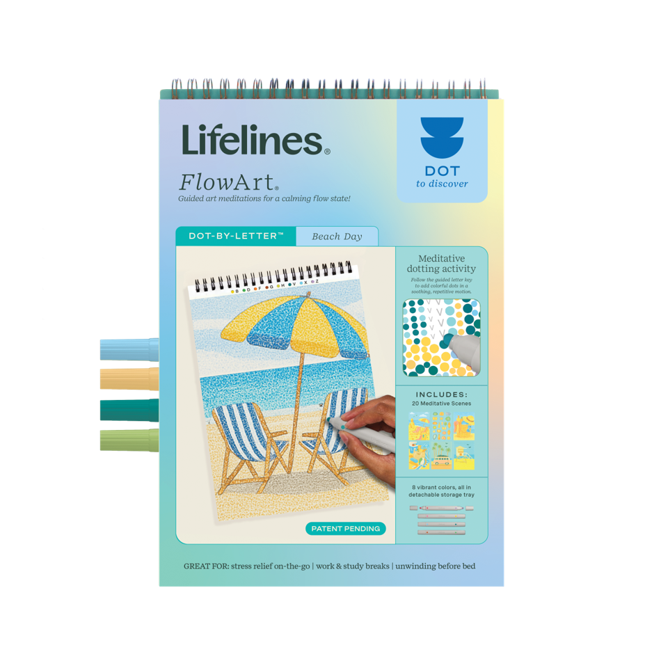 Lifelines | FlowArt |  Dot-By-Letter, Day at the Beach - CR Toys