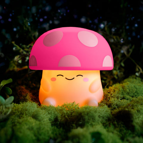 Mushi Ambient Mushroom Night Light | Pink - CR Toys
