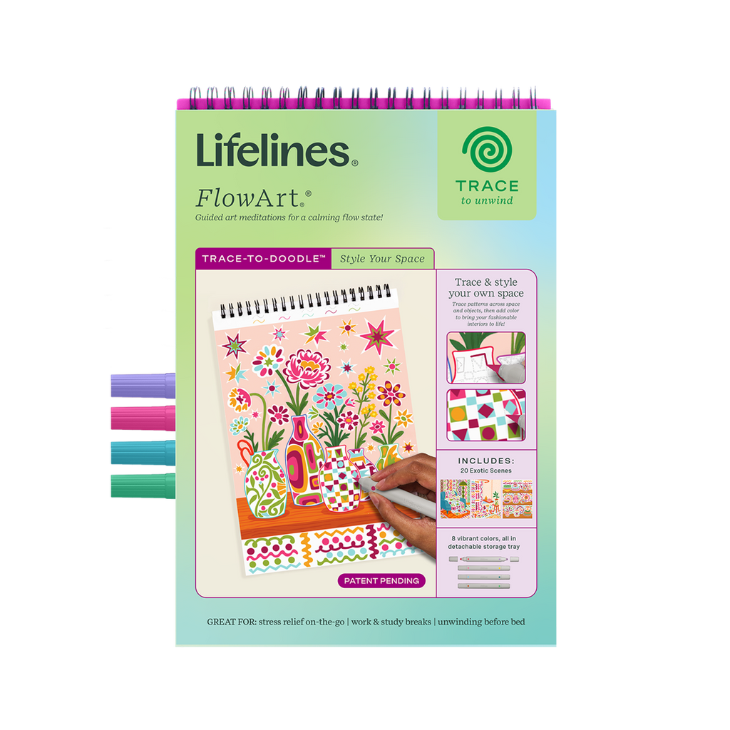 Lifelines | FlowArt  | Trace-to-Doodle, Style Your Space - CR Toys