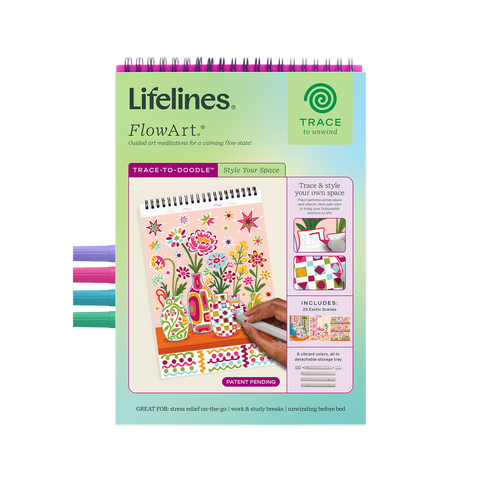 Lifelines | FlowArt  | Trace-to-Doodle, Style Your Space - CR Toys