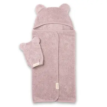 Hooded Towel And Wash Mitt Set | Orchid