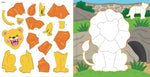 my first color by sticker book at the zoo