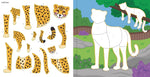 my first color by sticker book at the zoo
