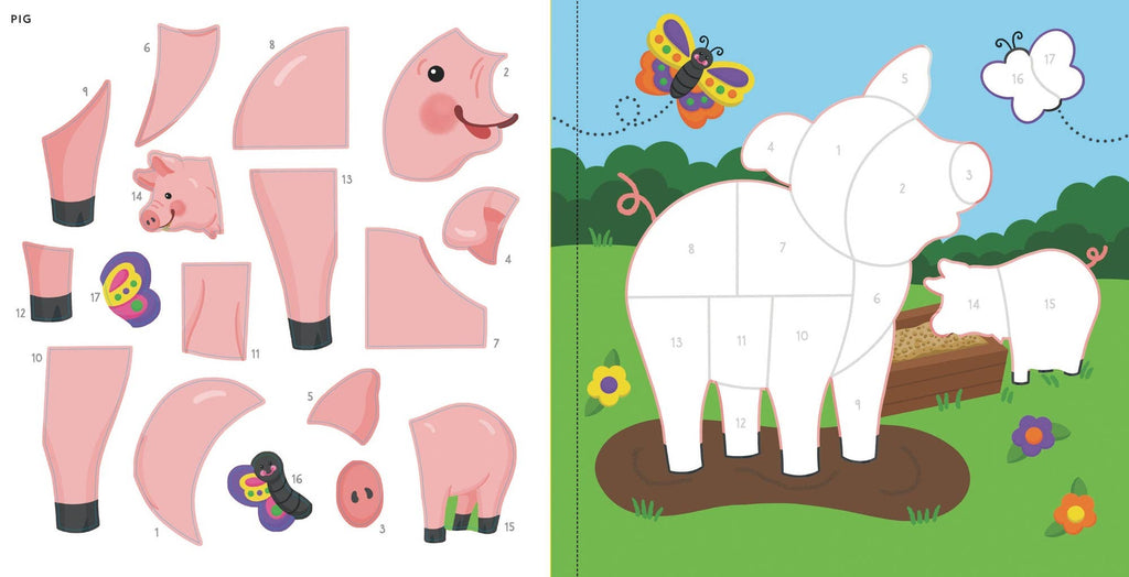 Peter Pauper Press Farm Animals sticker book