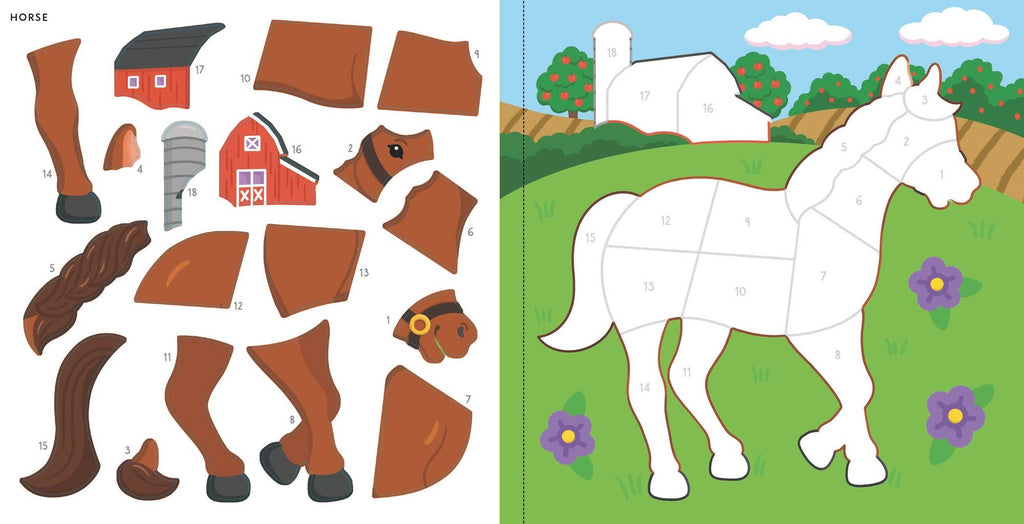 Peter Pauper Press Farm Animals sticker book