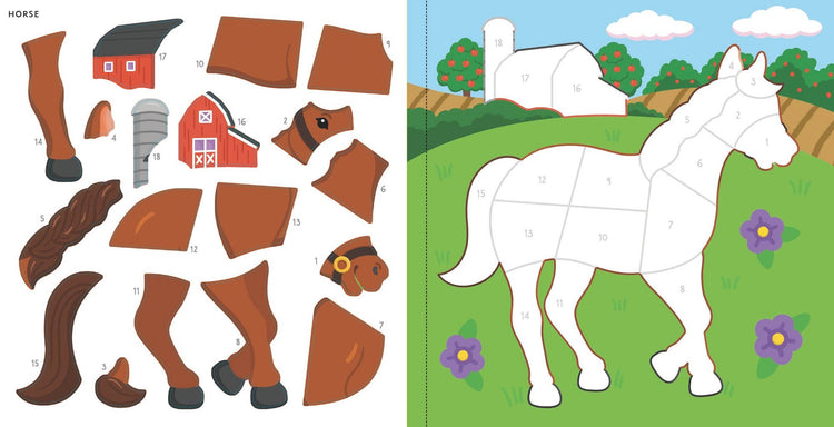 Peter Pauper Press Farm Animals sticker book