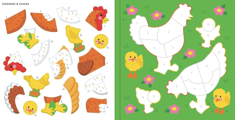 Peter Pauper Press Farm Animals sticker book