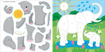 my first color by sticker book wild animals