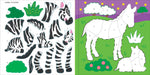 my first color by sticker book wild animals