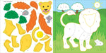 my first color by sticker book wild animals