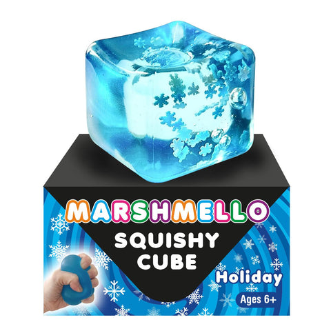 Marshmello Squishy Holiday Cube 6+