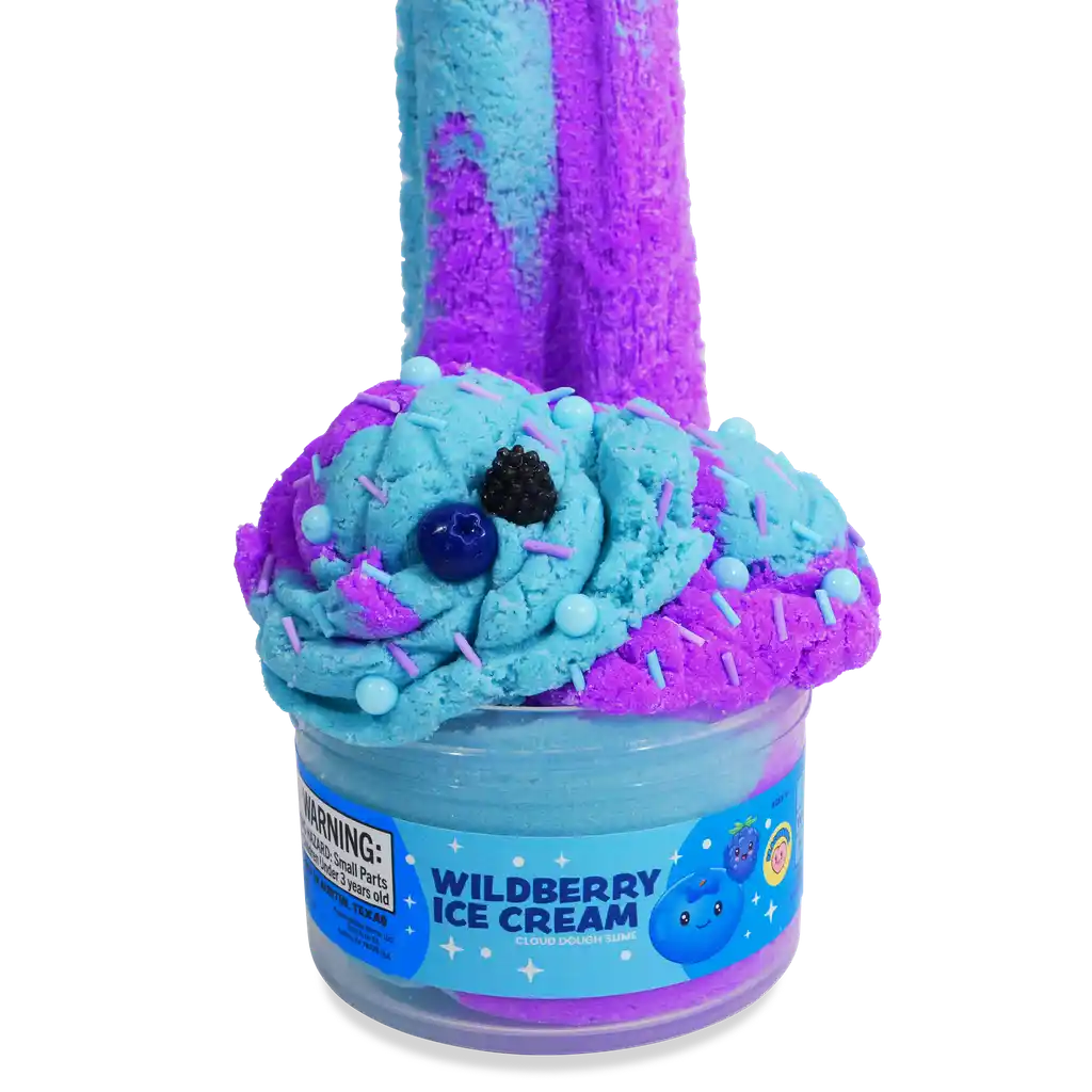 Peachybbies Slime | Wildberry Ice Cream Cloud Dough Slime - 4