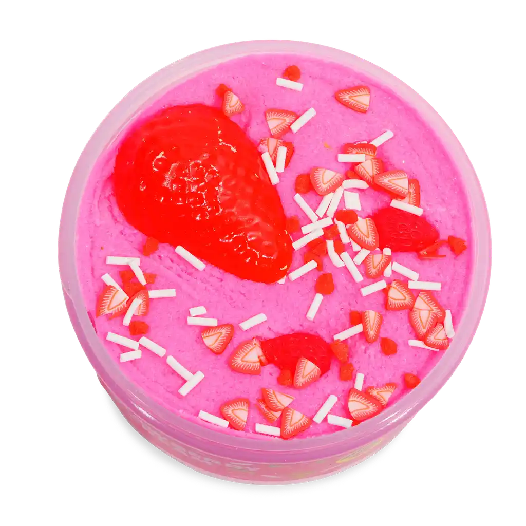 Peachybbies Slime | Strawberry Ice Cream Cloud Dough Slime - 2