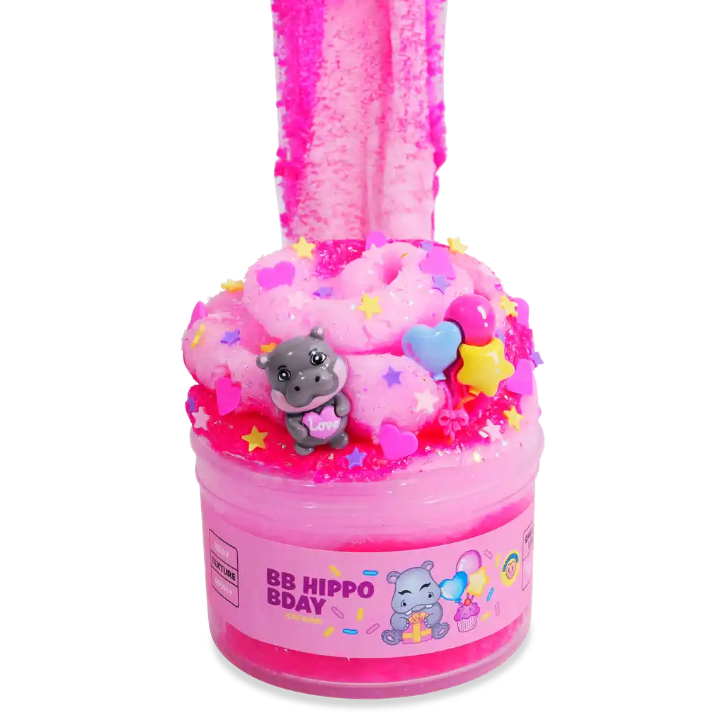 Peachybbies Slime | BB Hippo Bday Icee Slime - 4
