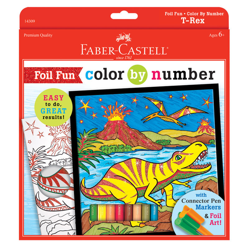 Marker Color By Number | T-Rex Foil Fun