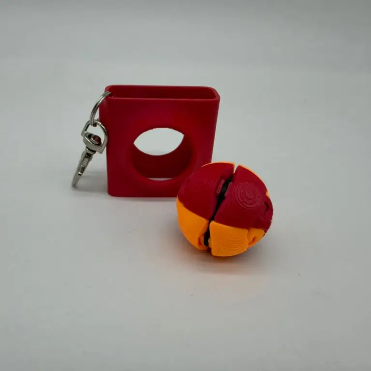 Zorble Pod | Keychain Fidget Holder (No Zorble Fidget Included) - 1