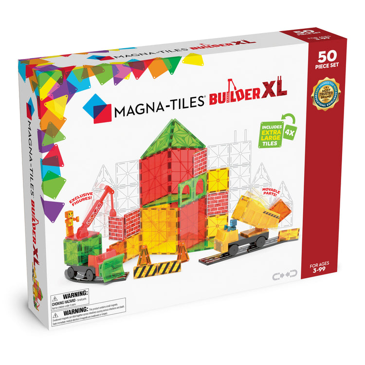 Magna-Tiles Builder Xl 50 Pc Set For Ages 3+