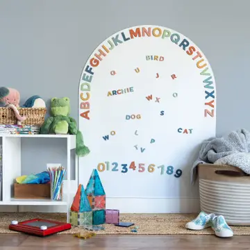 Magnetic Letters | White Arch Wall Decal - 1