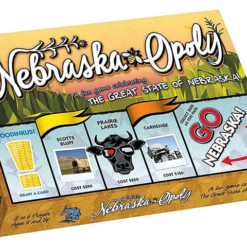 Nebraska-Opoly Board Game Ages 8+