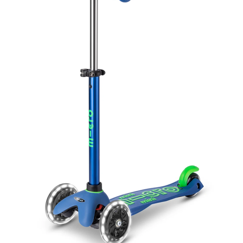 Deluxe Mini Led Micro Scooter |Crystal Blue - CR Toys
